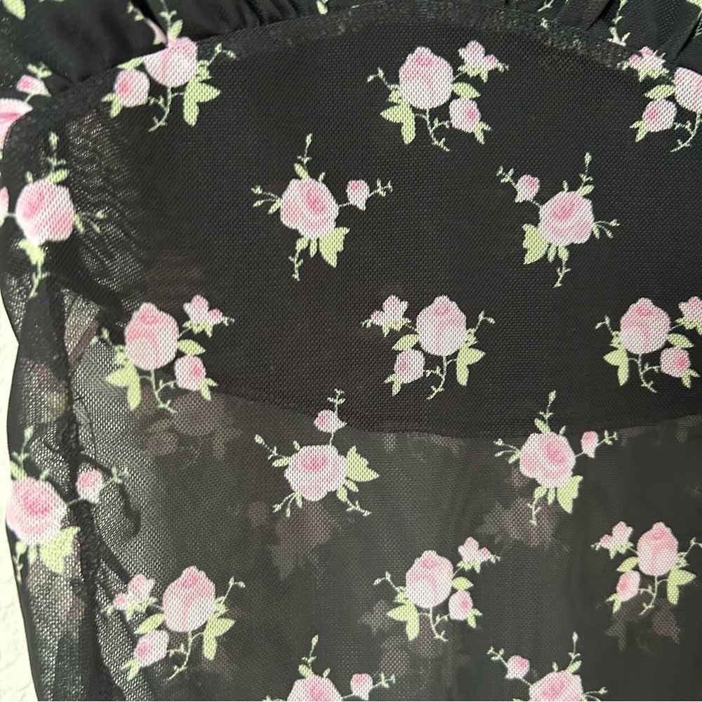 Sandy Liang Kiwi Top in Floral - Picture 4 of 5